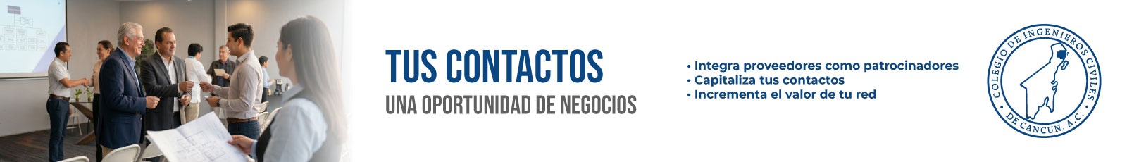 Banner de Colegio de Ingenieros Civiles de Cancún